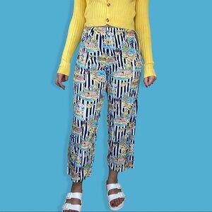 Striped Beachy Print Pants